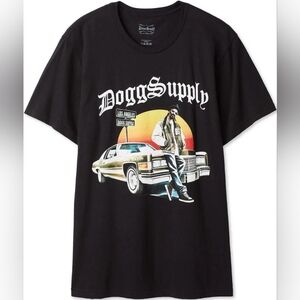 🌸 NEW Dogg Supply Snoop Dogg Graphic T-Shirt Men's Large Black Hip Hop Tee